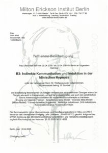 Indirekte Kommunikation und Induktion in der klinischen Hypnose