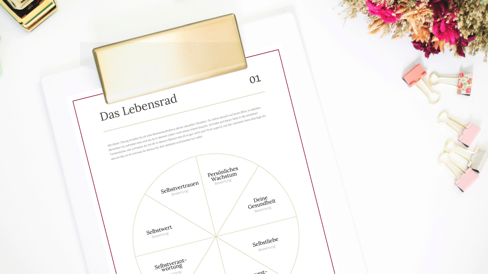 Glückliche Partnerschaft - Lebensrad